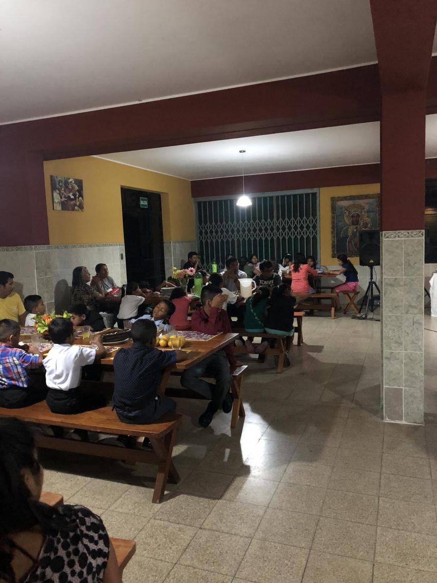 The children of Casa Hogar and friends whose lives were directly impacted by Padre Jose celebrated this special meal with a community dinner in Lurin, Peru. The evening commenced with a visit to Padre Jose’s tomb. 